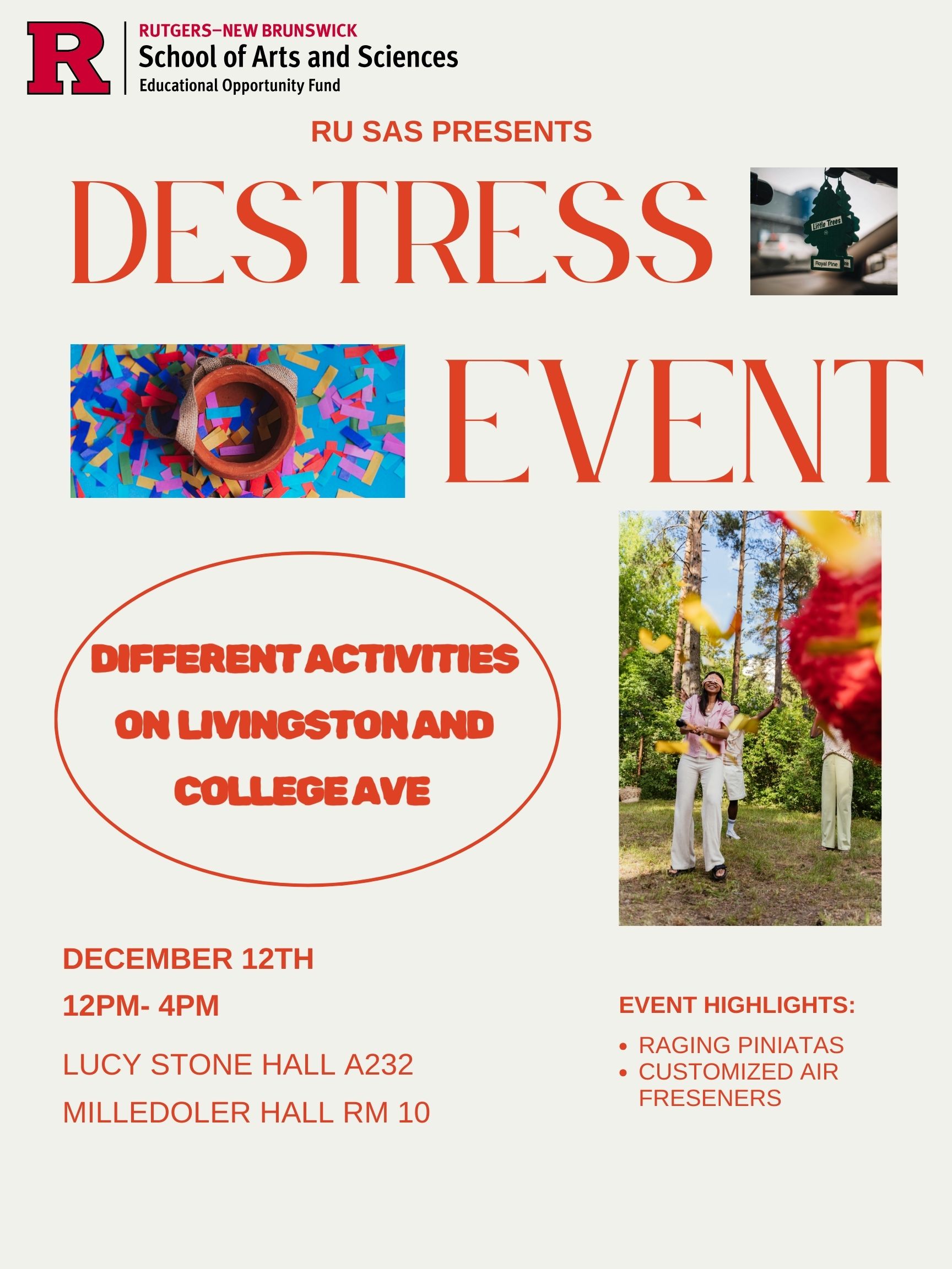 Destress Event December 12th