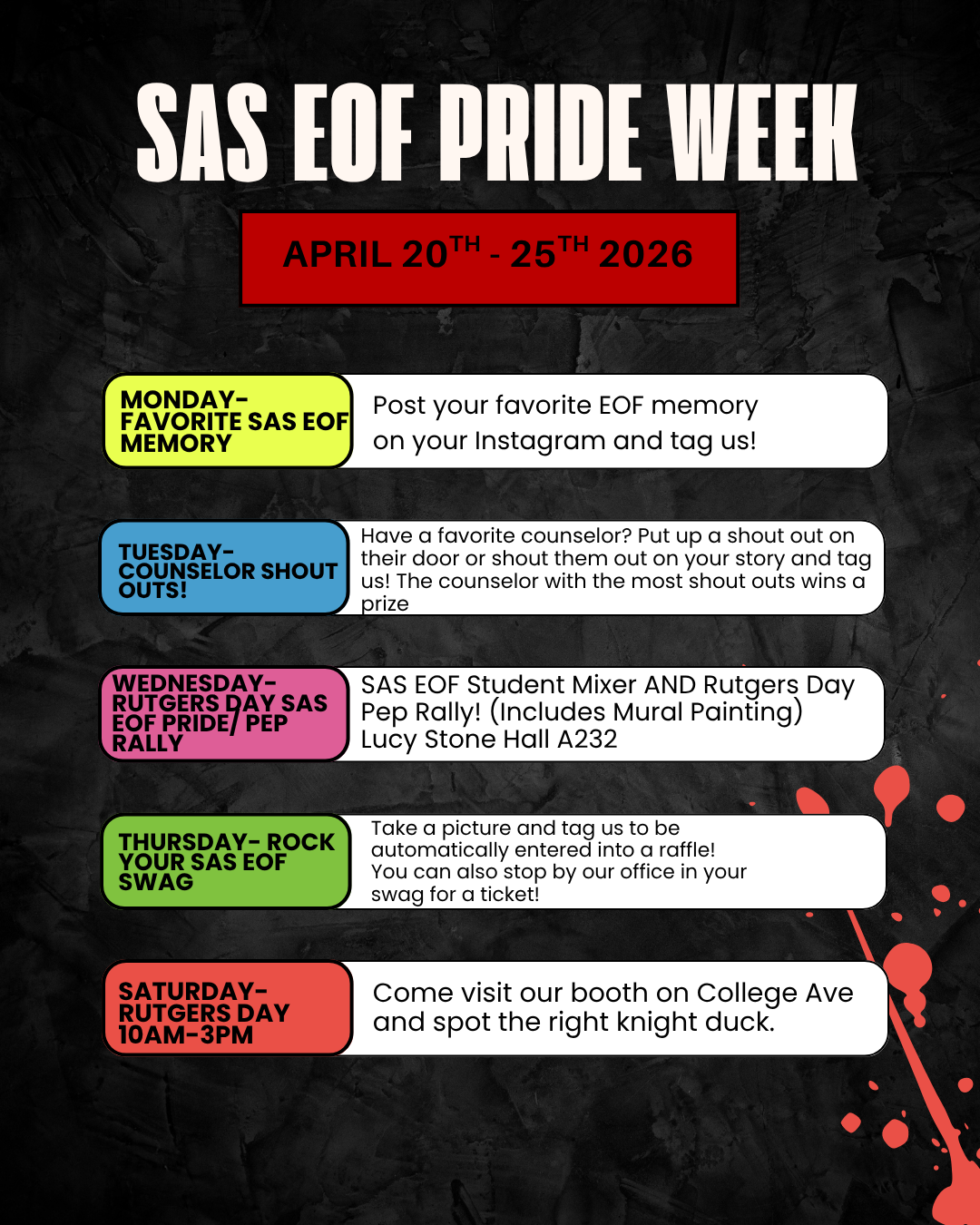 SAS EOF PRIDE WEEK